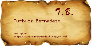 Turbucz Bernadett névjegykártya